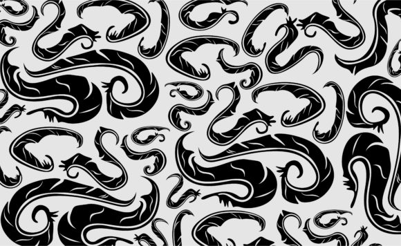 Black Swirl Feather Ornament Patterns: Elegant, Versatile Design Motifs for Creative Projects