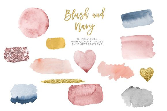 Blush Navy Watercolor Gold Design: A Complete Visual Guide