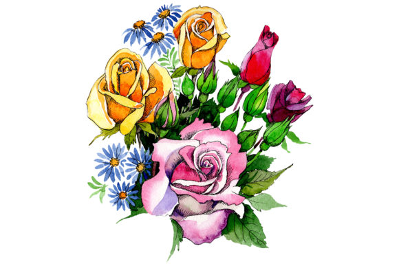 Bouquet Love Waterfall Watercolor PNG Explained