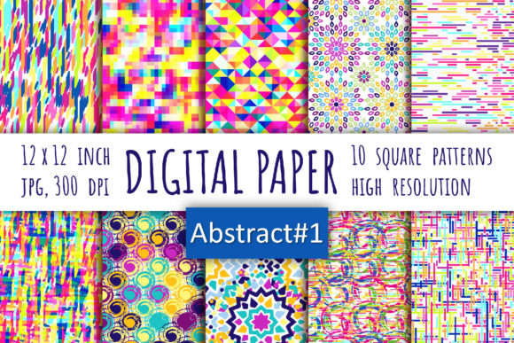 Evaluating Abstract Digital Paper with Bohemian Styling for Creative Projects