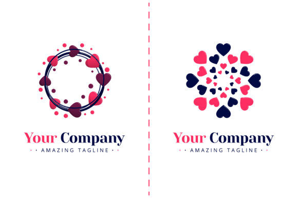 Evaluating the Love Logo with Plants and Flora Nature Aesthetic