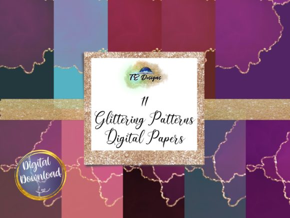 Glittering Patterns Digital Papers: A Creative Resource for Modern Design and Crafting