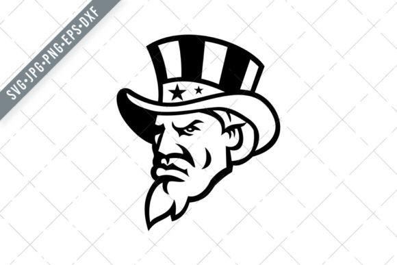 Head of American Uncle Sam