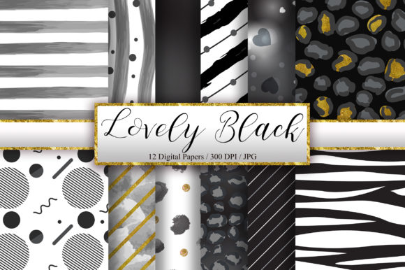 Lovely Black Background Digital Papers: A Real-World Creative Toolkit