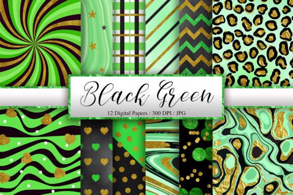 Making the Most of a Black Green Gold Glitter Background in Your Creative Projects