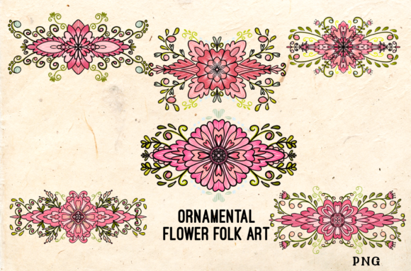Ornamental Flower Folk Art: Timeless Charm with Intentional Craft