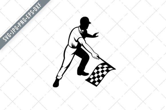 Race Official Waving Checkered Flag: More Than a Signal