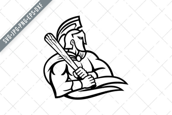Spartan or Trojan Warrior Baseball