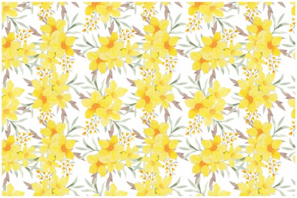 The Artistic Power of Watercolor Yellow Tropic Flower Patterns in Modern Visual Culture