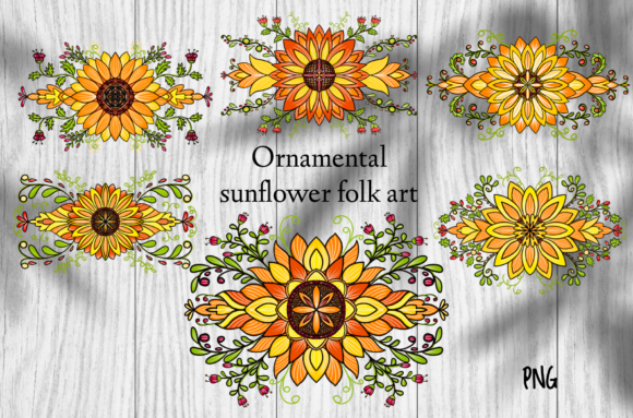 The Quiet Power of Ornamental Sunflower Folk Art in Modern Spaces