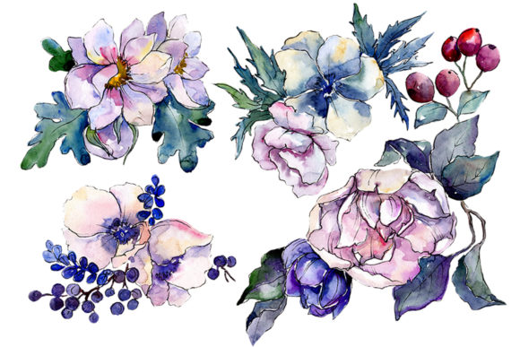 Turning Heads with a Stylish Bouquet of Flowers Cleopatra Watercolor