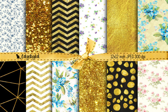 What Floral Gold Background Papers Bring to Creative Projects and Everyday Design