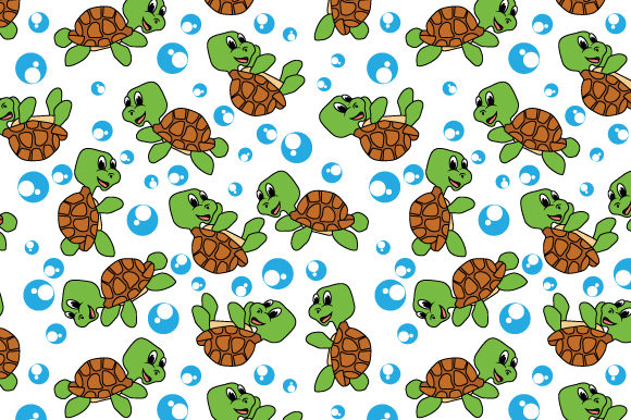 Why a Cute Turtle Cartoon Seamless Pattern Can Be a Strategic Visual Asset
